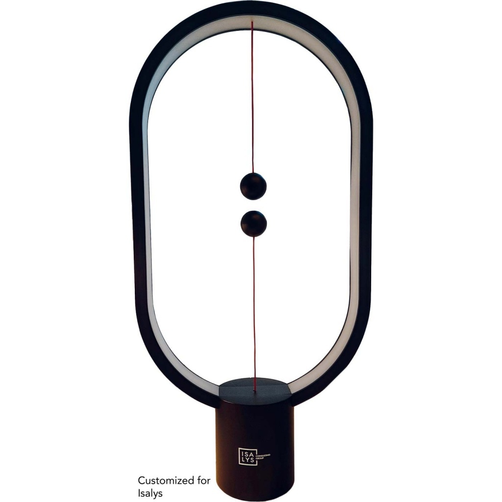 Heng Balance Lamp Ellipse Color - Lampa z lewitującym włącznikiem , czarna