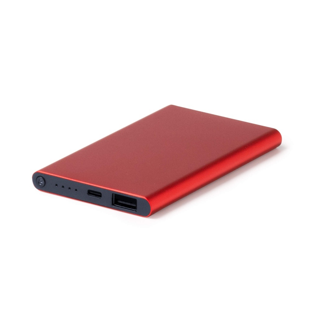 KARNA - Powerbank o pojemności 4000 mAh, wykonany z aluminium pochodzącego z recyklingu