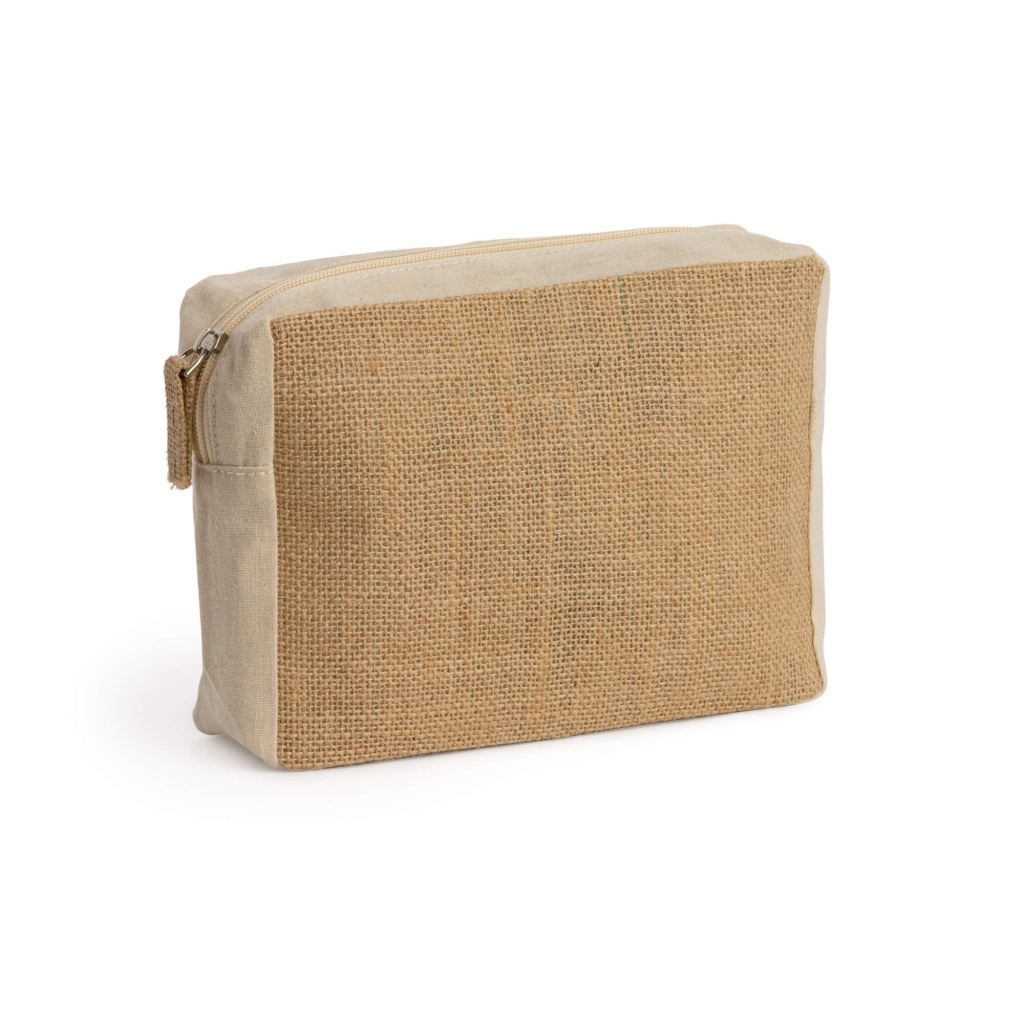 VERA - Kosmetyczka z juty i bawełny