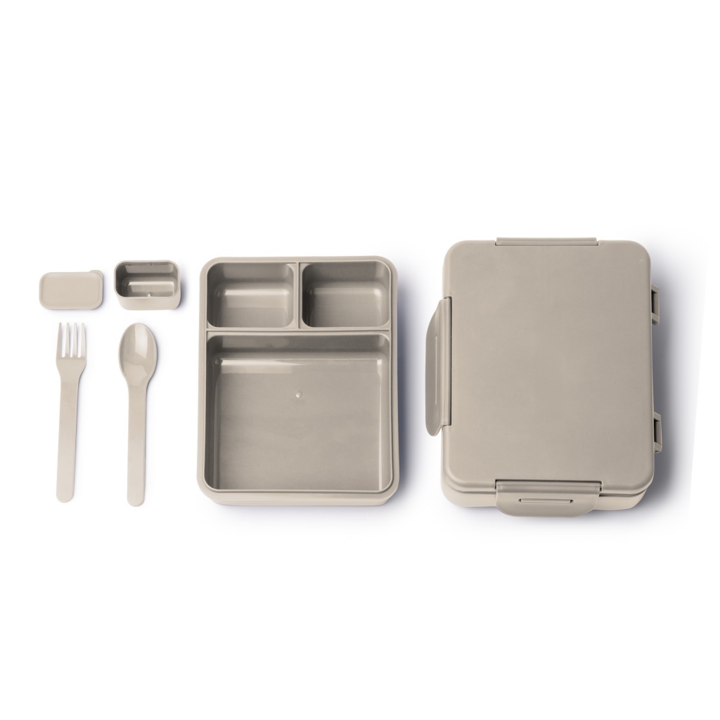 COMIX - Pudełko na lunch z osobnymi komorami i sztućcami w zestawie