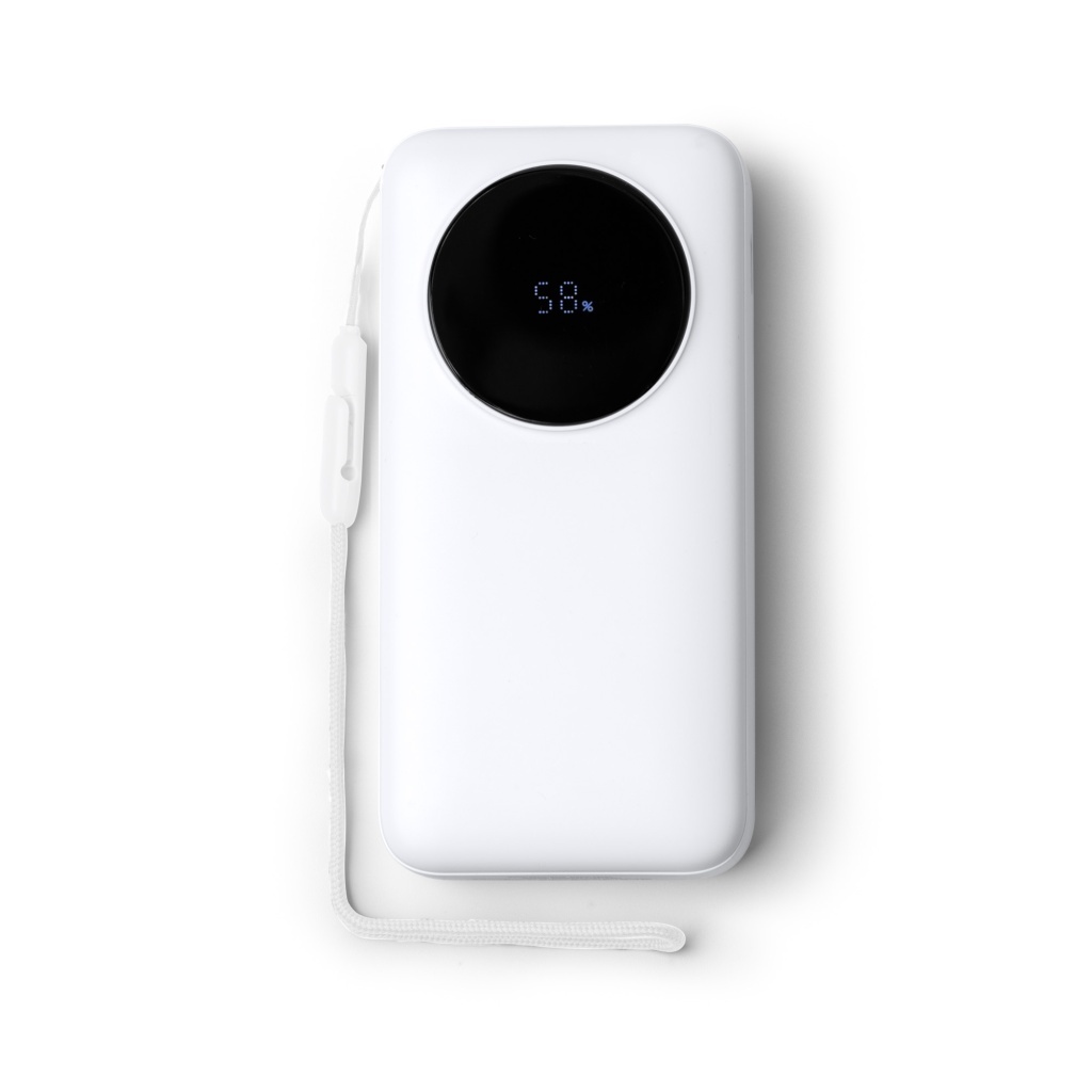 PERAL - Powerbank 20000 mAh, wyświetlacz LED, zintegrowany kabel USB C