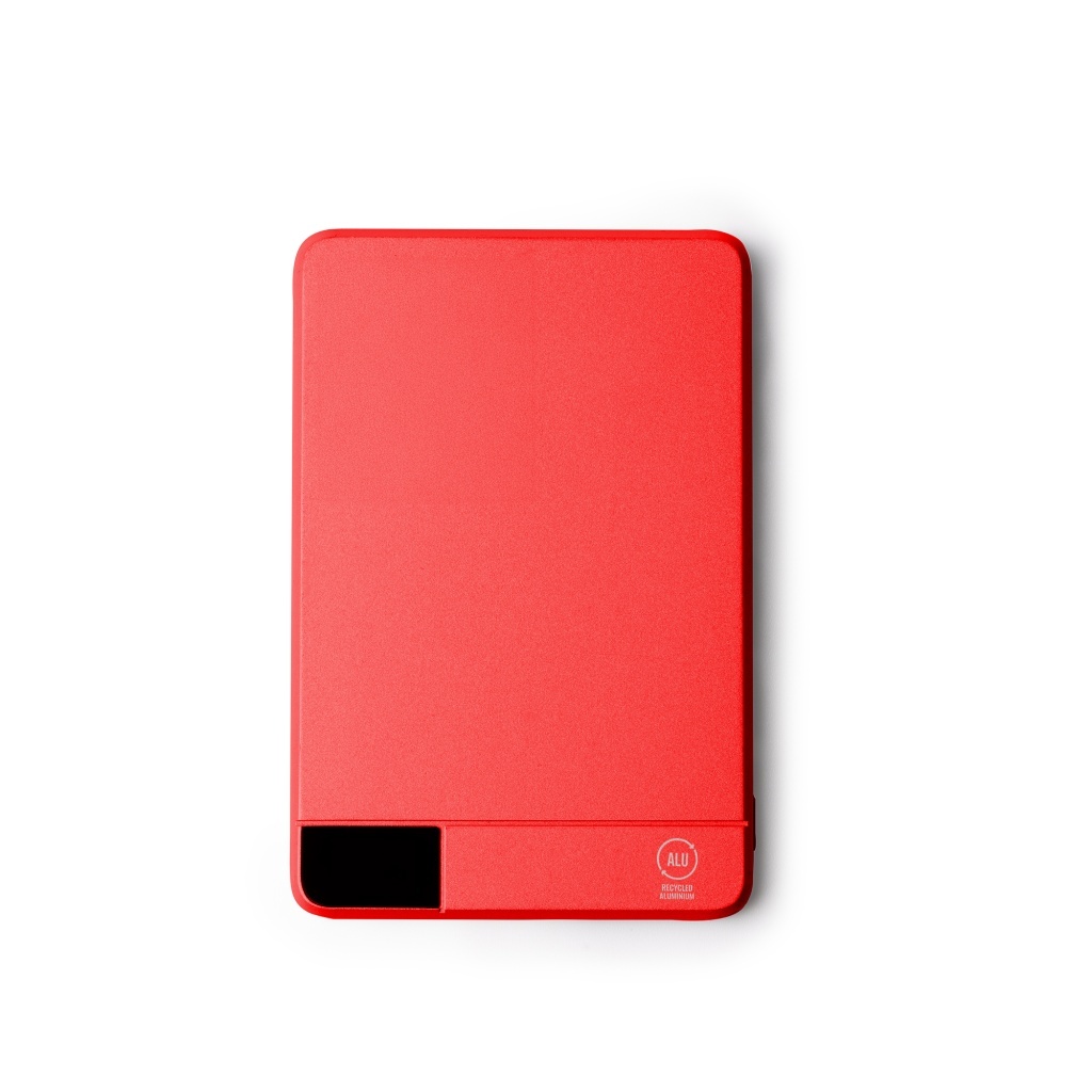 PROMAX - Powerbank (5000mAh) z ładowaniem bezprzewodowym i pierścieniem magnetycznym, korpus z aluminium z recyklingu