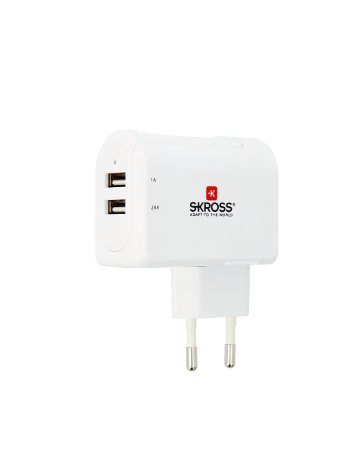 EU USB CHARGER 2 PORT - Ładowarka sieciowa - 2 porty