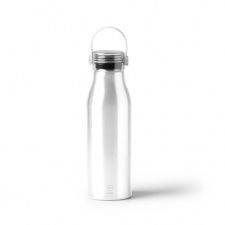 Fental - Butelka wykonana z aluminium pochodzącego z recyklingu z przezroczystym korkiem i pasującym, silikonowym uchwytem. Pojemność: 750 ml.