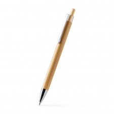 FIKE - Długopis z bambusowym korpusem i przyciskiem