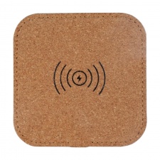 OAKY CHARGER SQUARE - Ładowarka indukcyjna 10W wykonana z korka