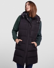 Reine - Damski bezrękawnik puchowy z odpinanym kapturem.