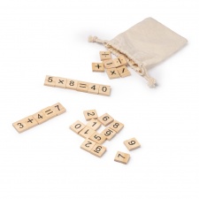 Vernon - Drewniana gra matematyczna dla dzieci. Zapakowana w bawełnianym etui.
