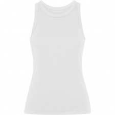 DRIBE - Damska prążkowana koszulka na ramiączkach (220 g/m², 95% bawełna)